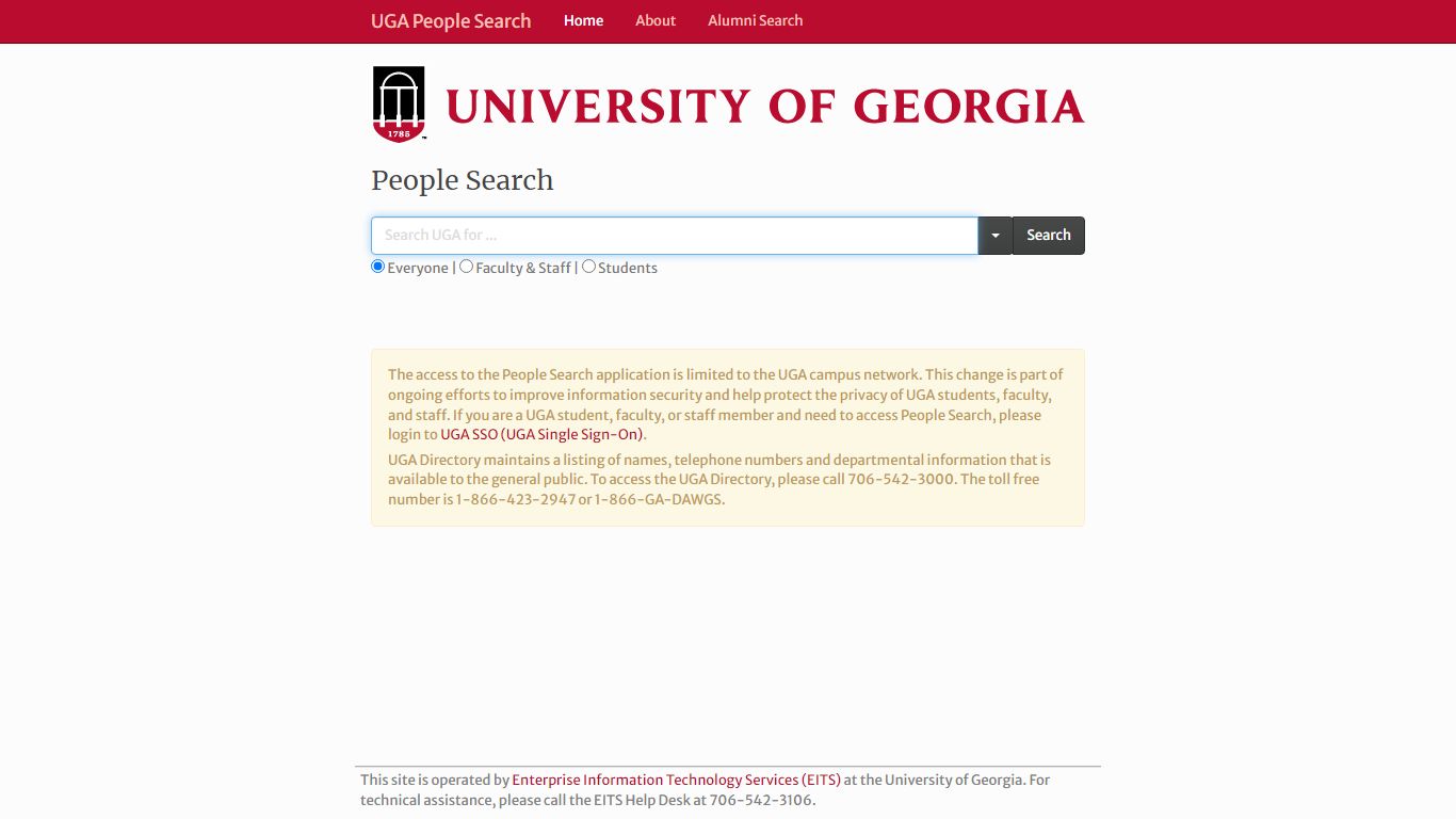 UGA People Search