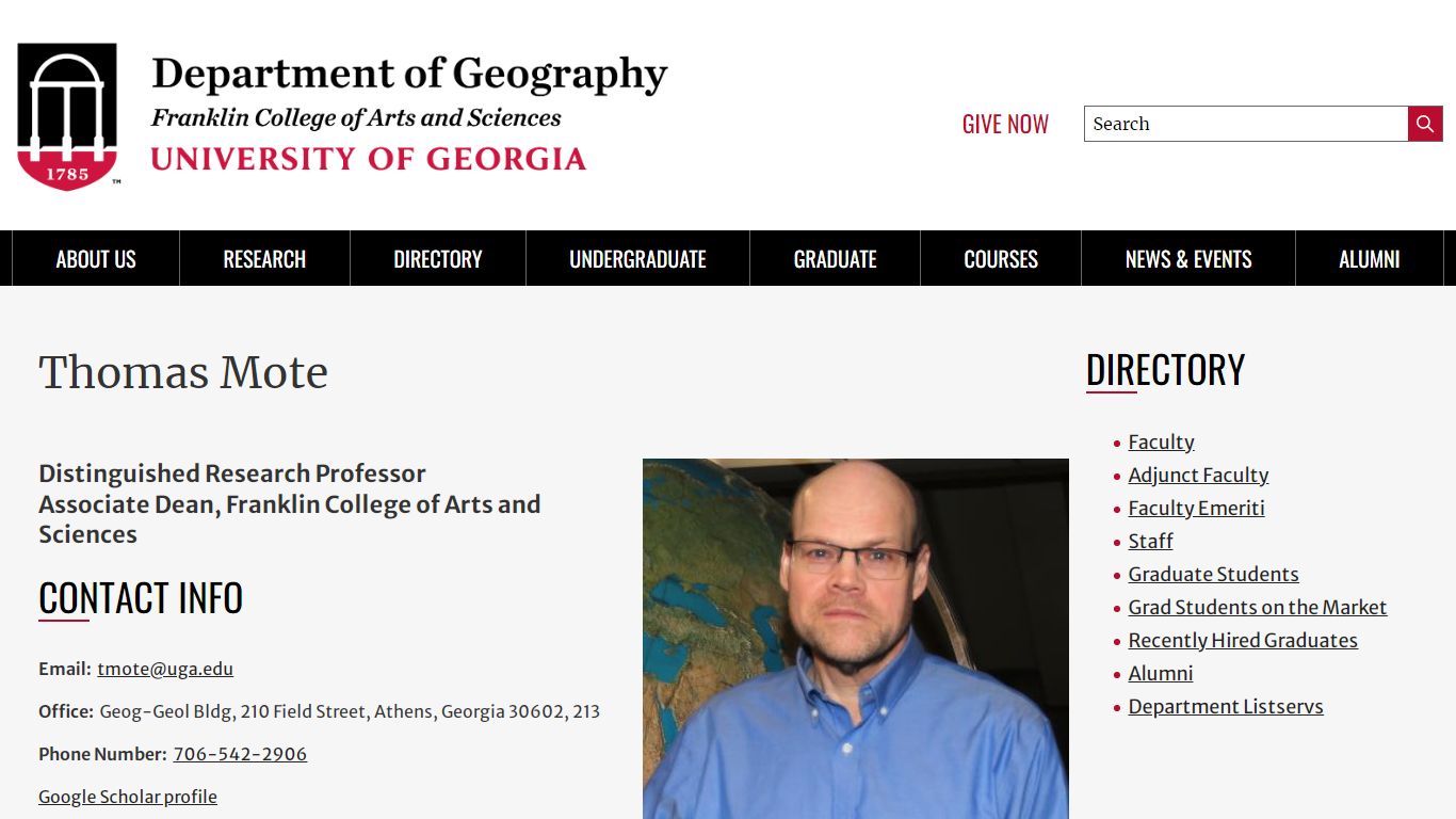 Thomas Mote - University of Georgia